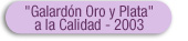 Galardón 2003