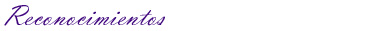 Reconocimientos